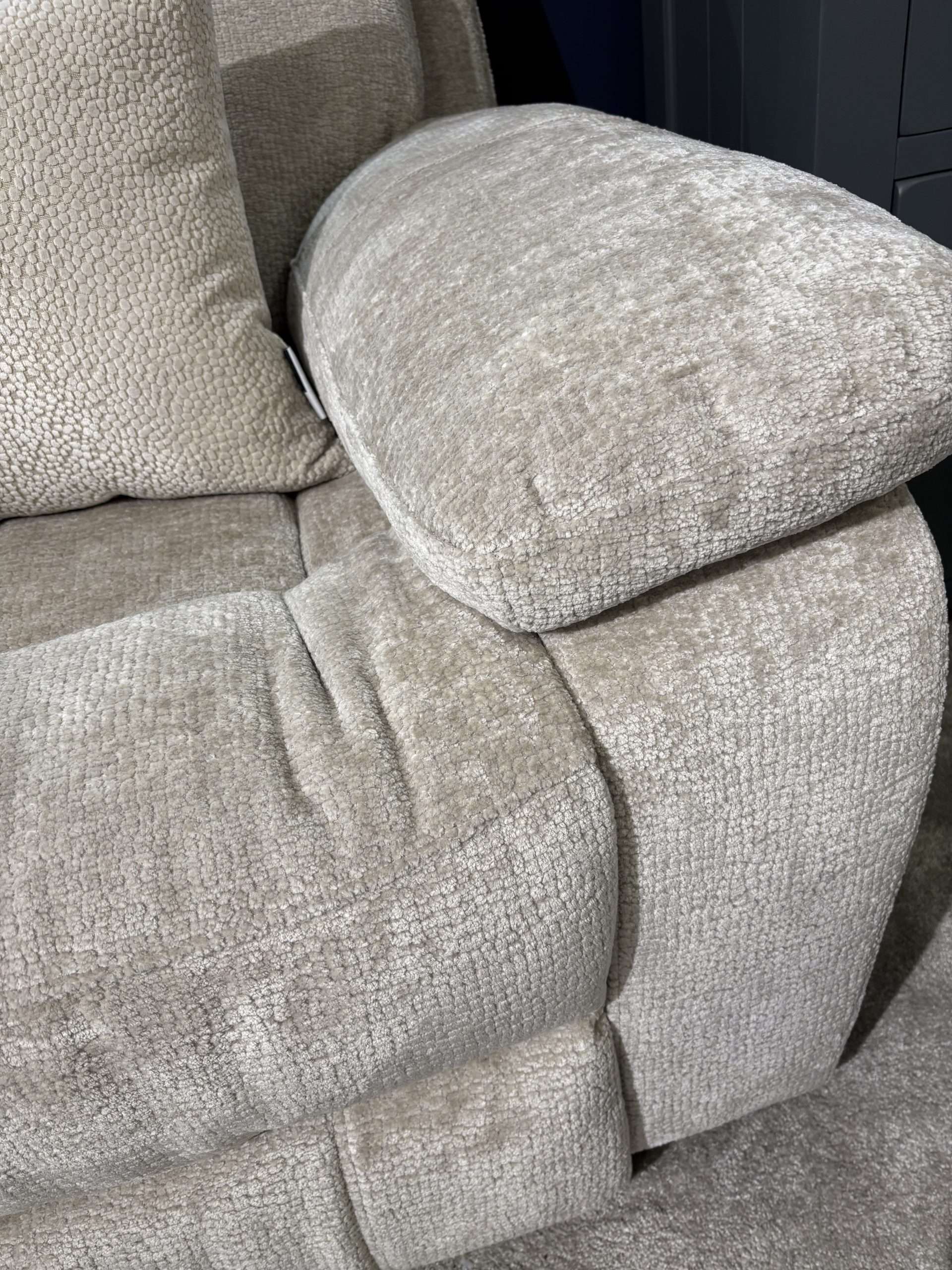 Harmony 3 Seater Beige Manual Recliner