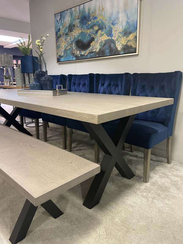 Harvest X Leg Dining Table 1.8mtr