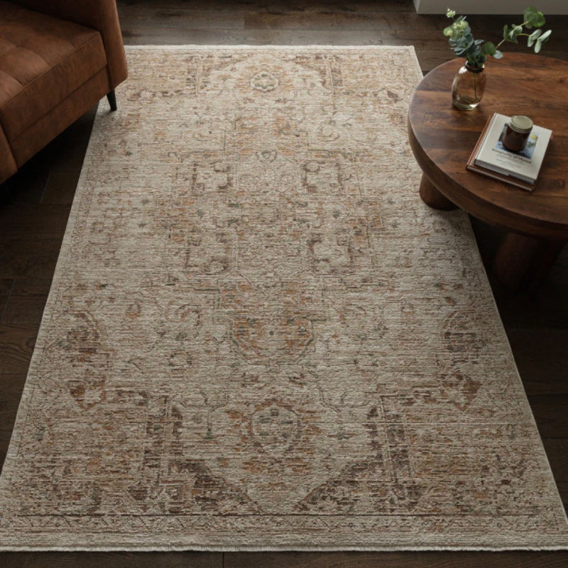 Asiatic Heriz Serapi Copper Rug