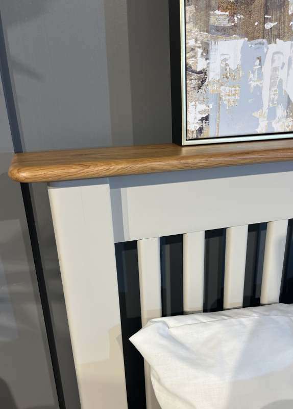 Lagan 4ft 6 Double Bedframe Grey/Oak