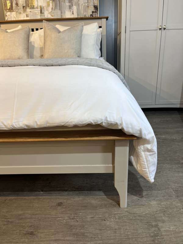 Lagan 4ft 6 Double Bedframe Grey/Oak