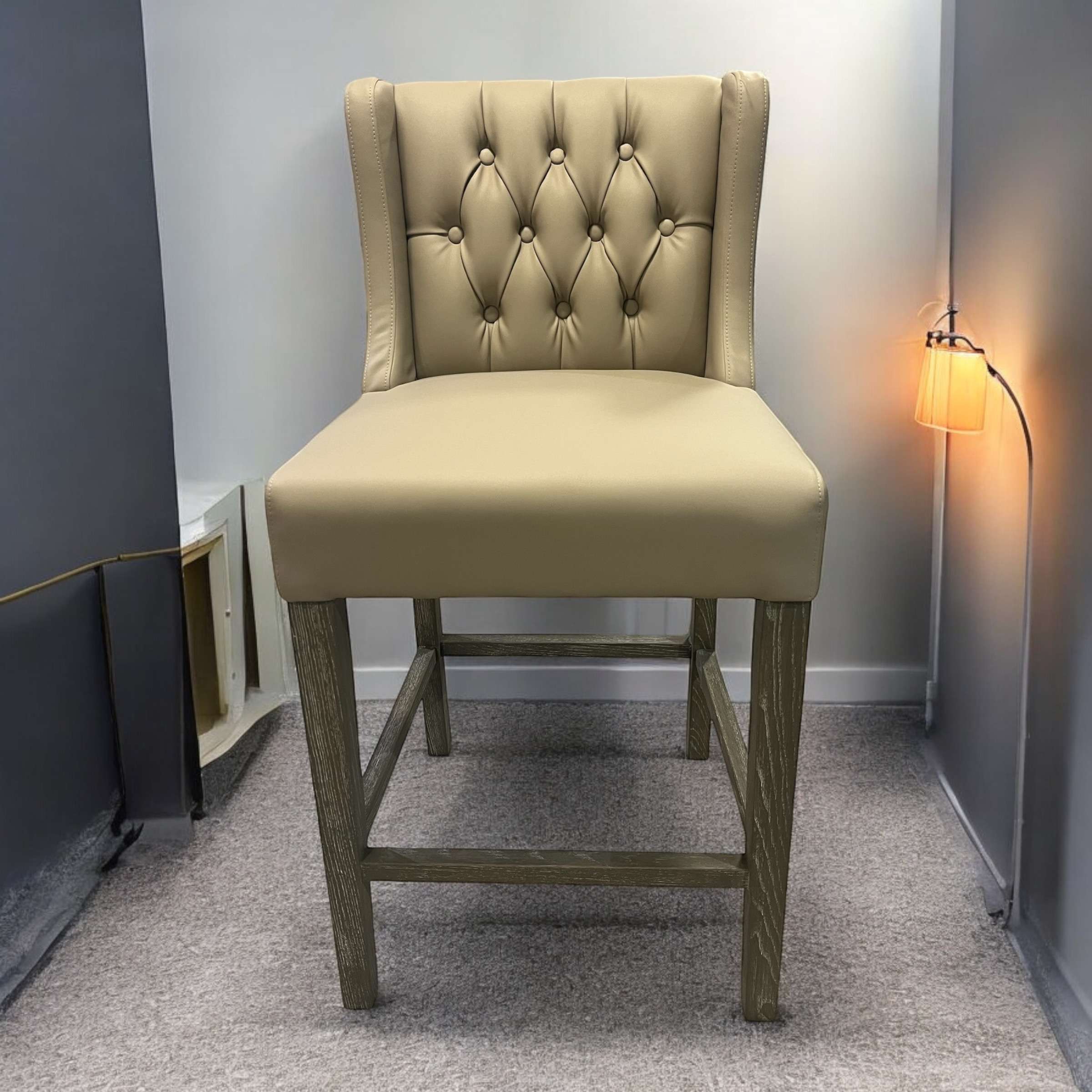 Pier Elephant's Breath PU Counter Stool