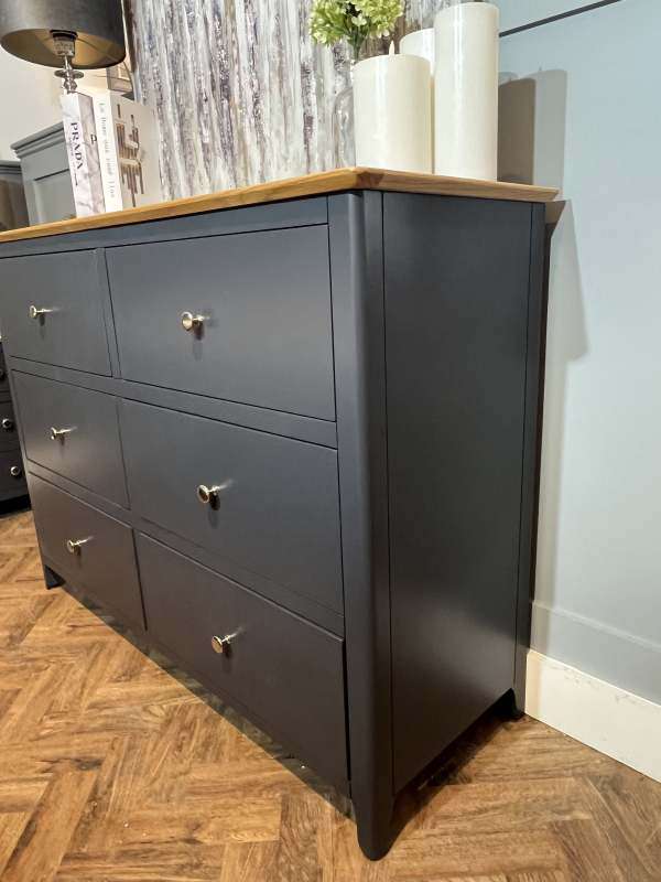 Thames Navy Tall Chest