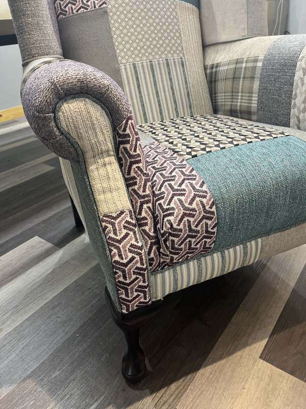 Queen Anne Patchwork Chair