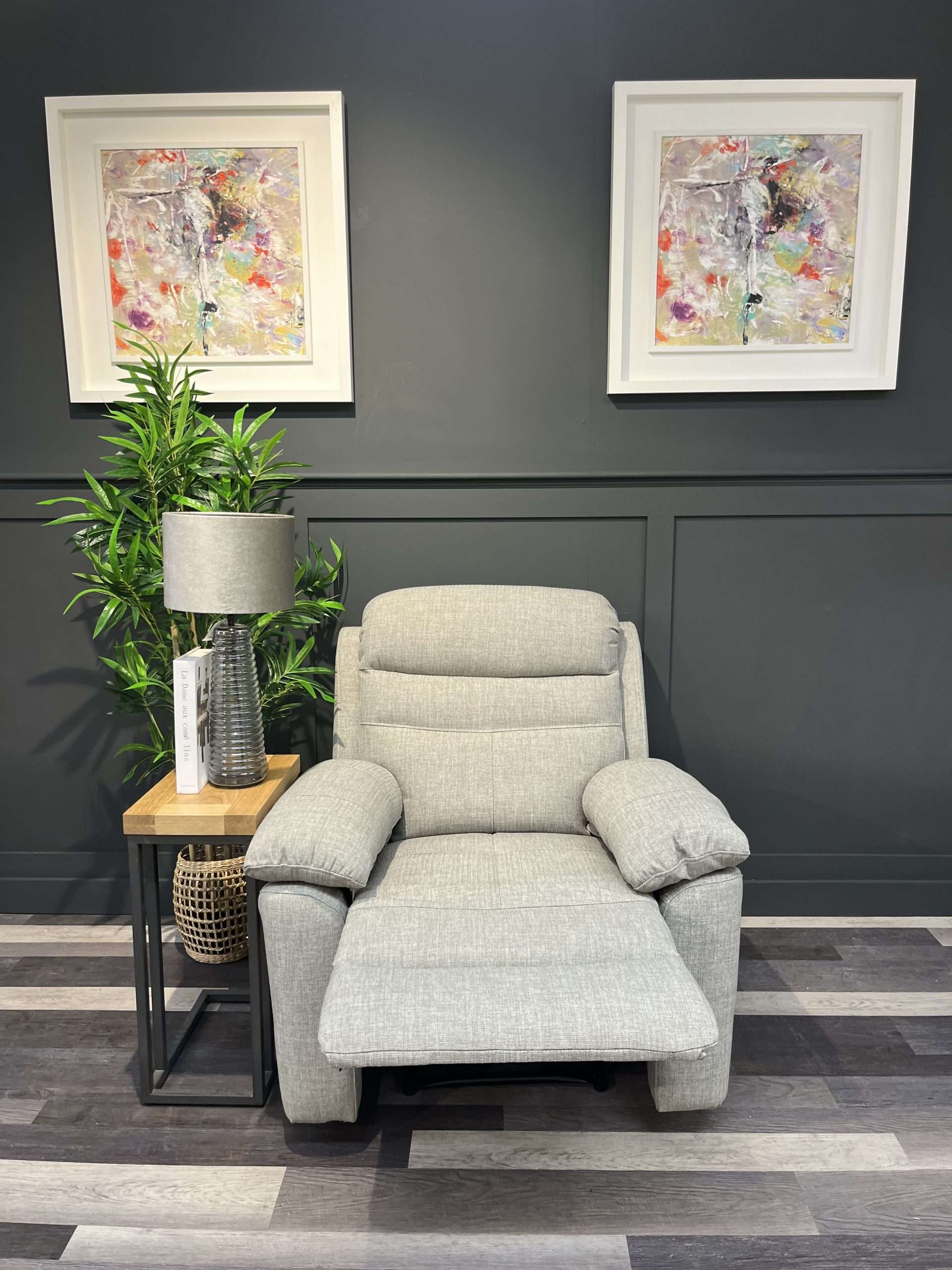 Gowan Grey Recliner Armchair