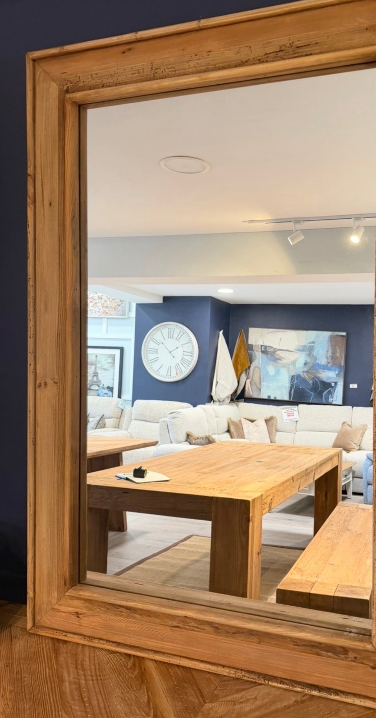 Barnwood Leaner Mirror