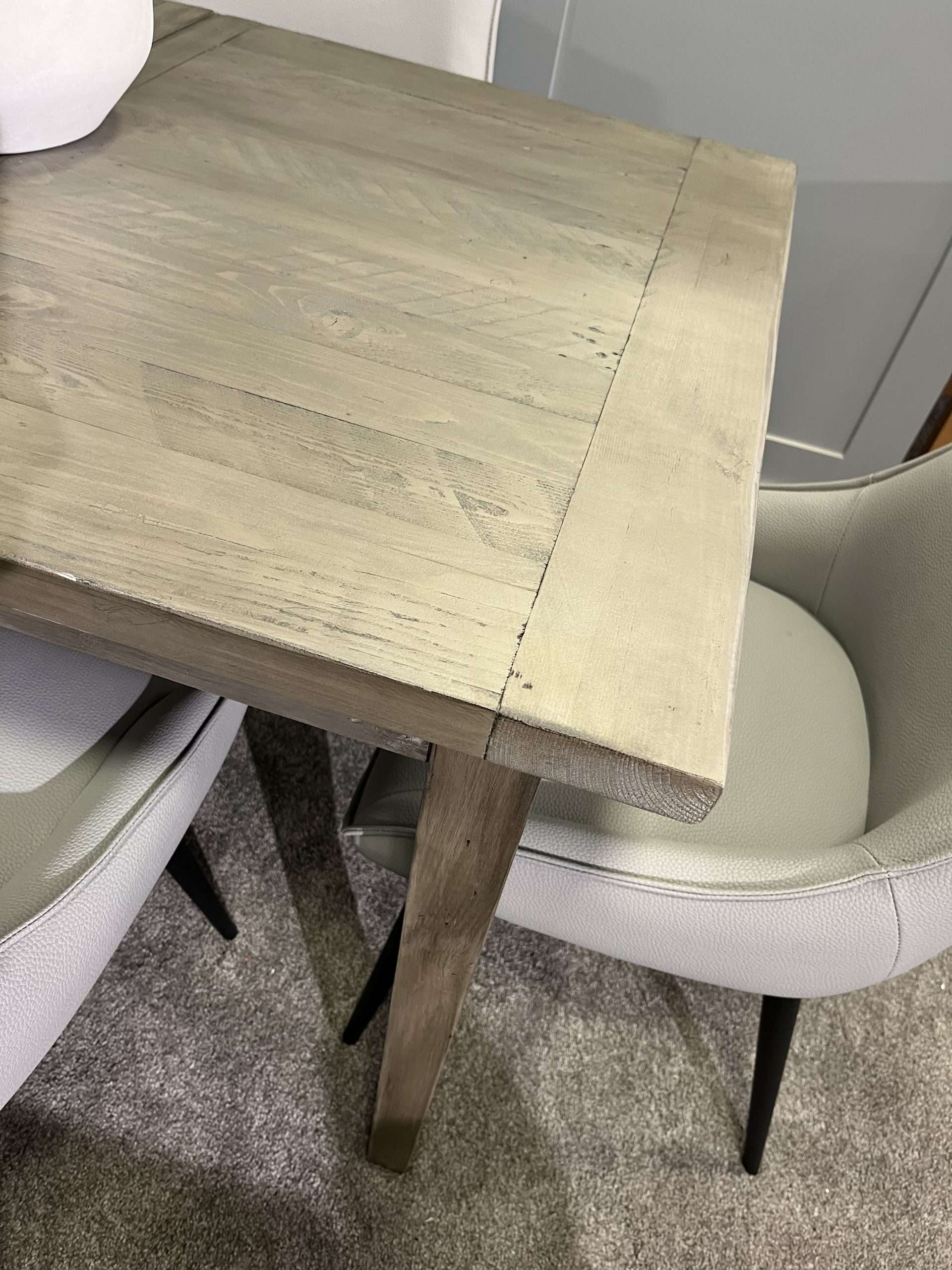 Ashford Grey Extending Dining Table & 4 Setter Chairs