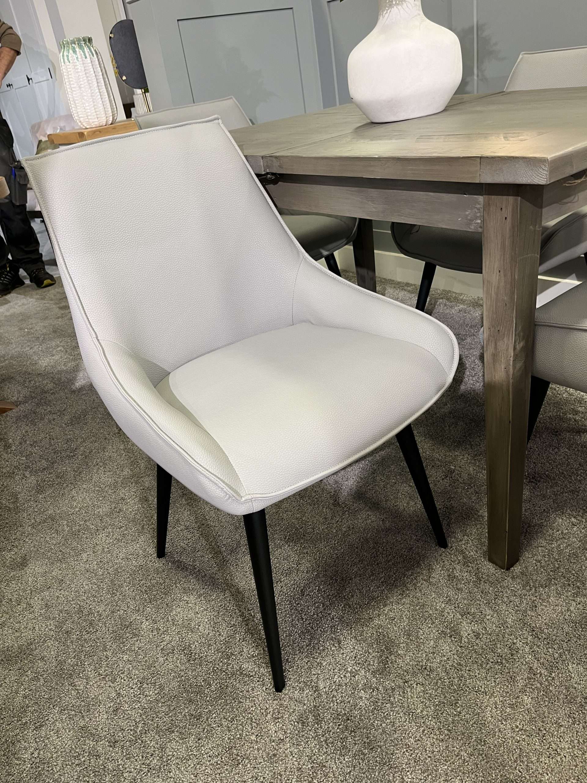 Ashford Grey Extending Dining Table & 4 Setter Chairs