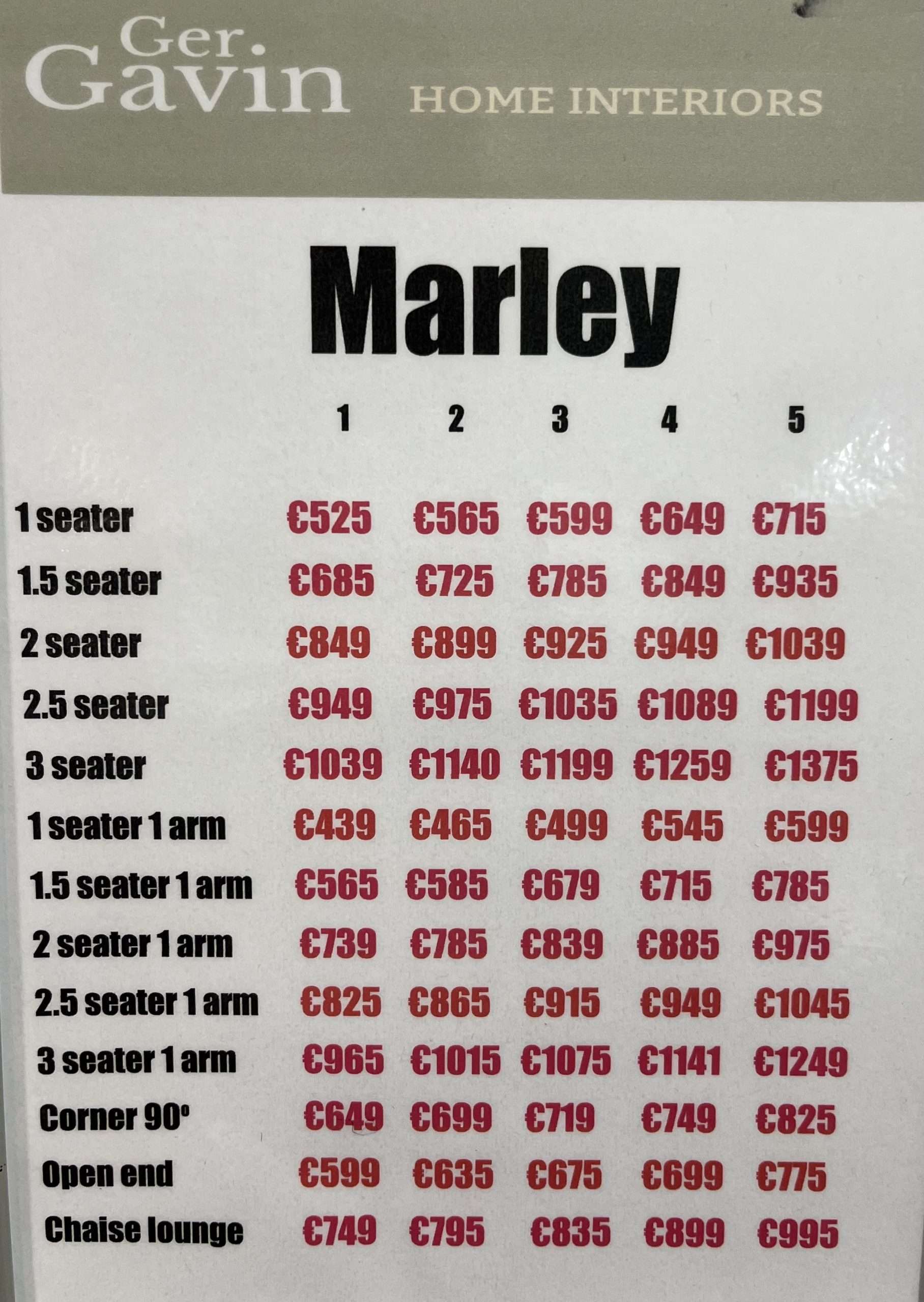 Marley 1.5 Seater Sofa