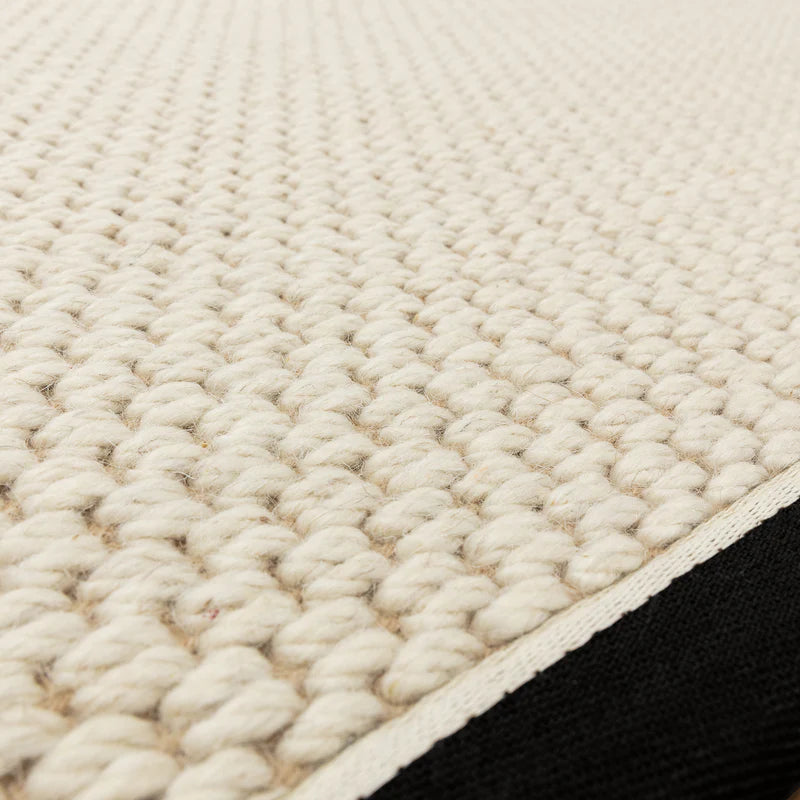 Asiatic Korra Double Loop Charcoal Cream Rug