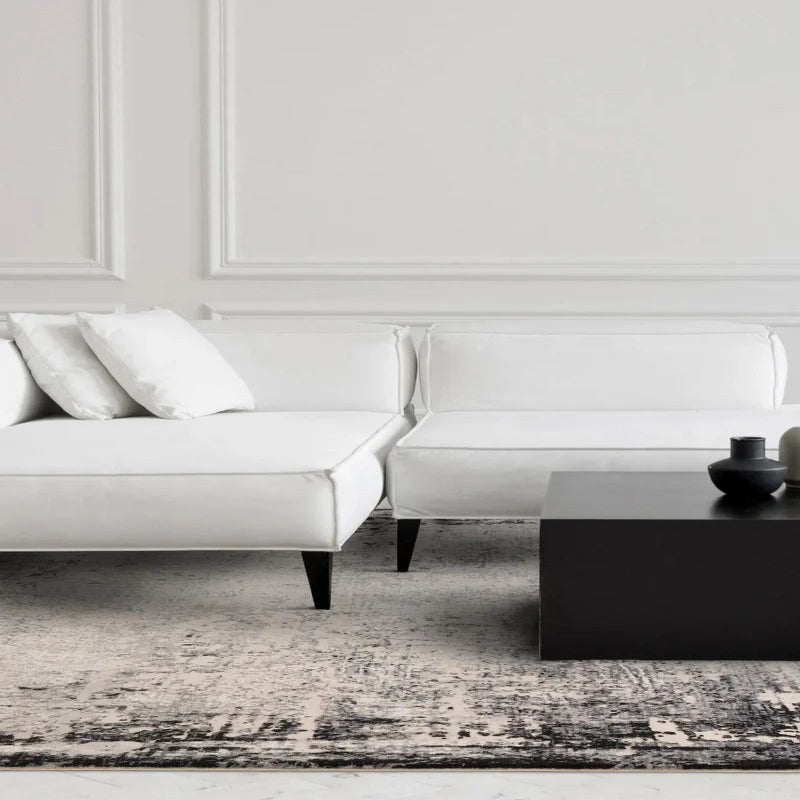 Kuza Border Grey Rug by Asiatic