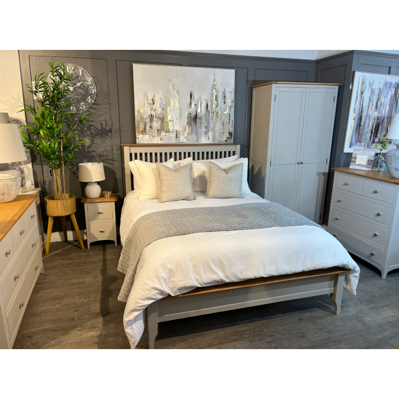 Lagan 3ft Single Bedframe Grey/Oak