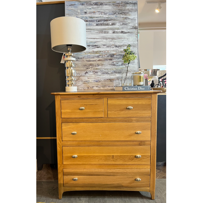 Lagan Tall Chest of Drawers Oak