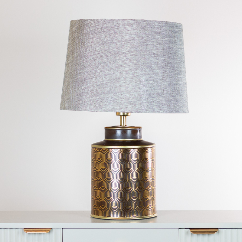 Mara Table Lamp Black/Gold 57cm