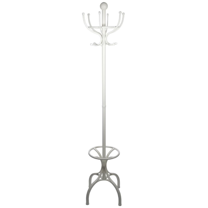 Coat & Hat Stand White