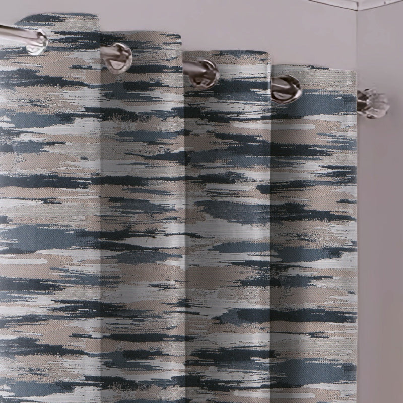 Painterly Blackout Eyelet-Navy