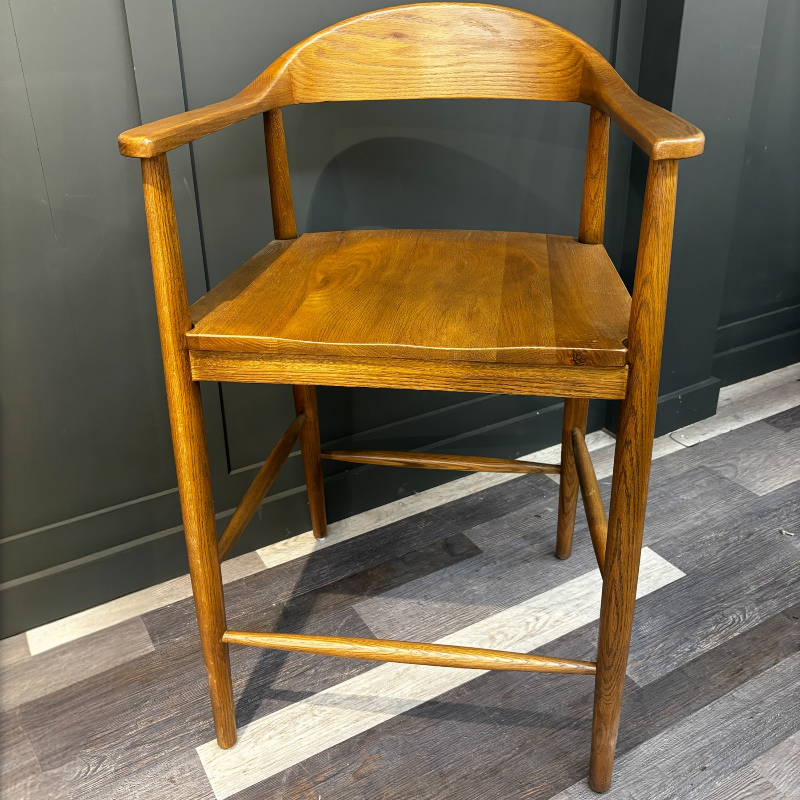 Smoked Counter Stool Timber Seat