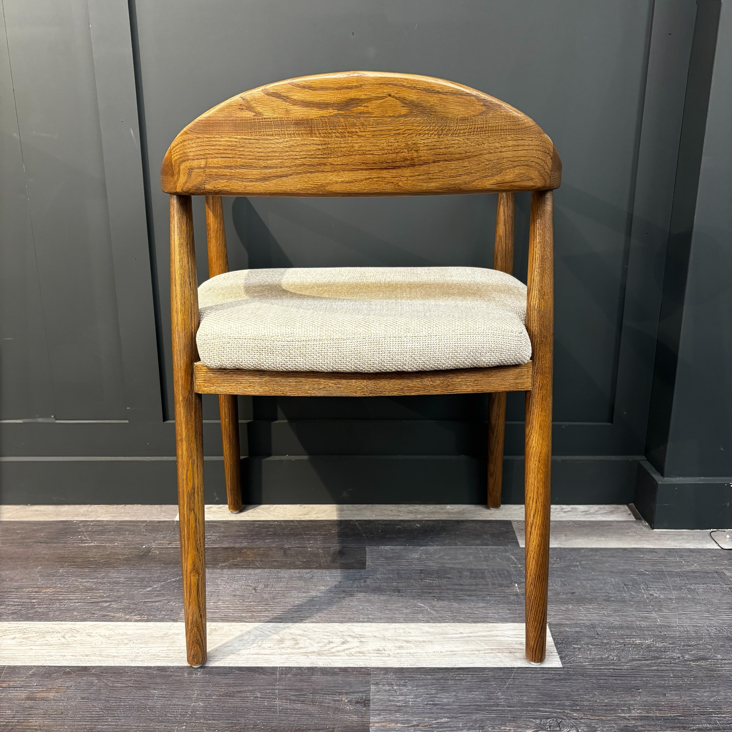 Smoked Dining Chair Fabric Seat