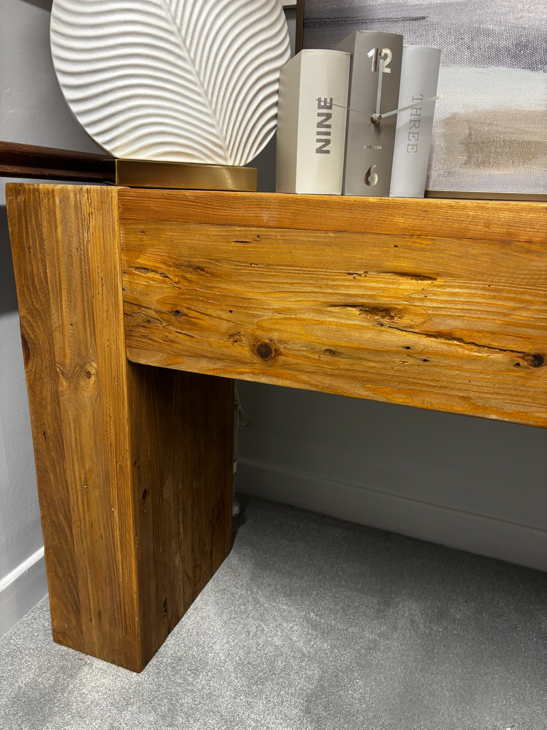 Barnwood Large Console Table