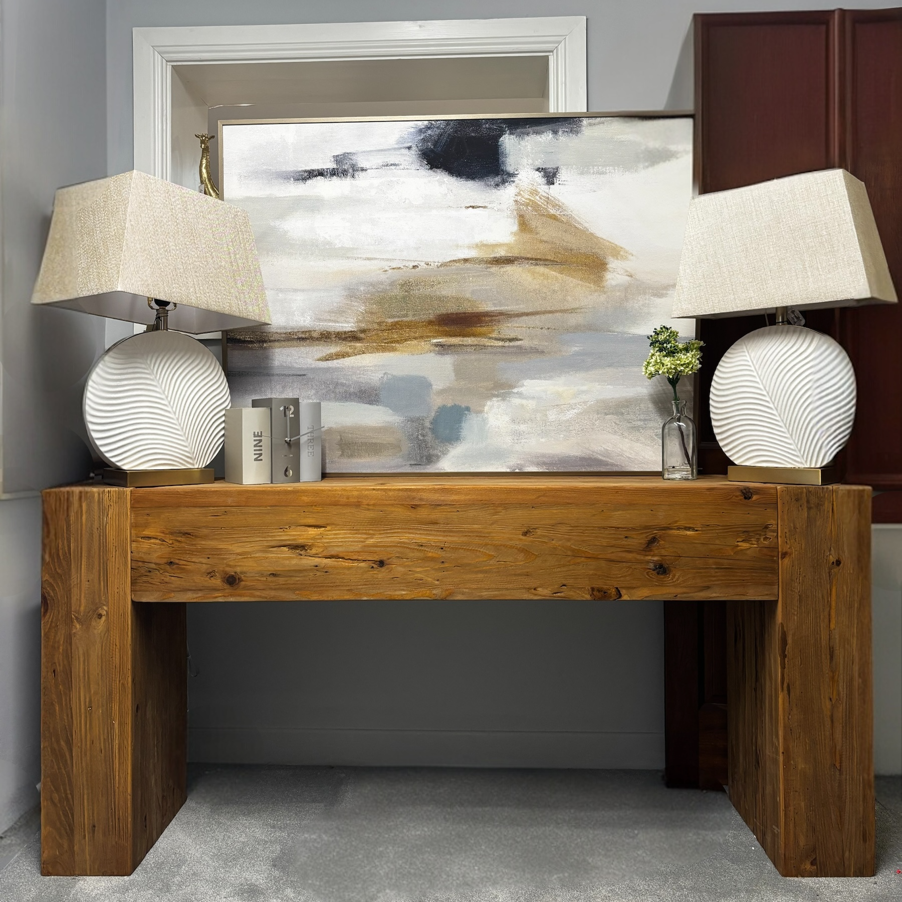 Barnwood Large Console Table