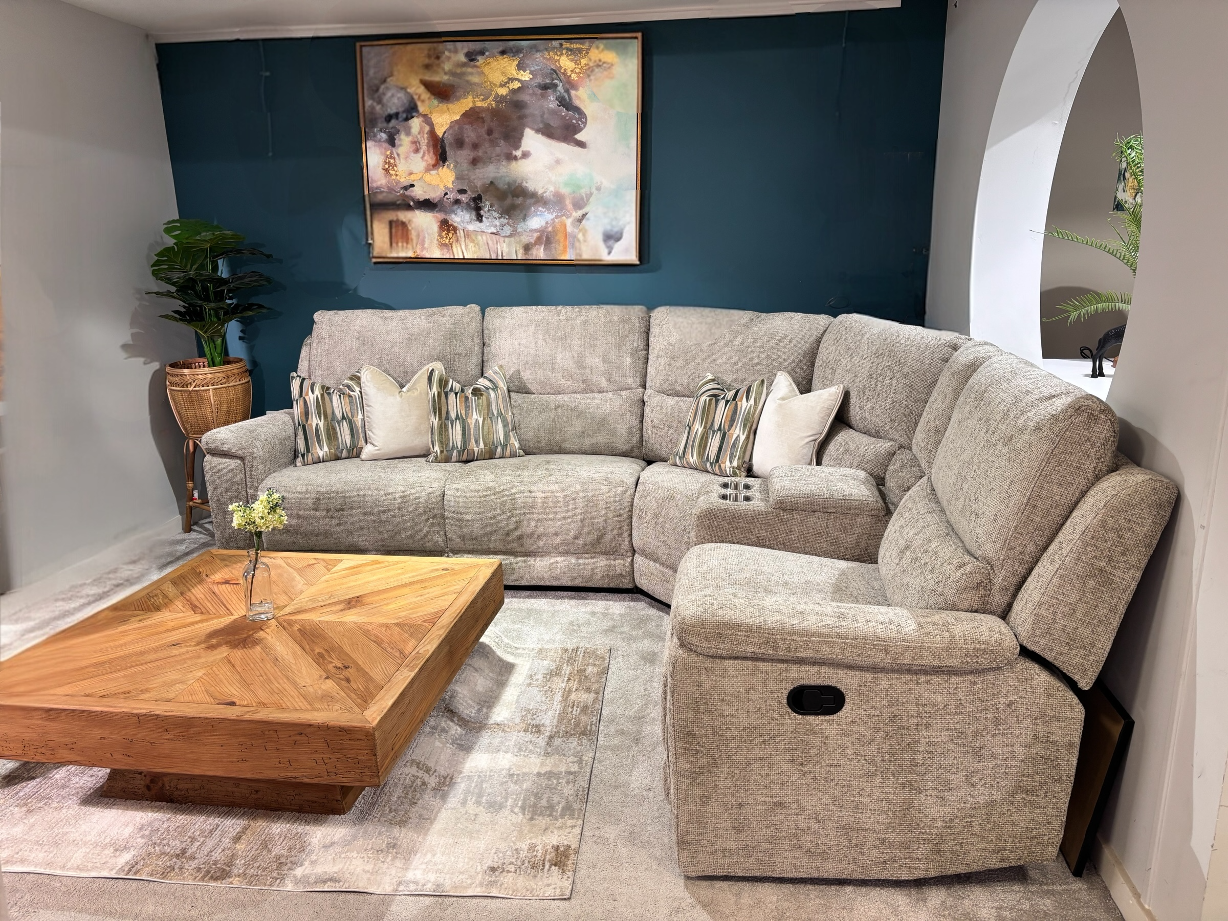 Alba 5 Piece Recliner Corner Sofa