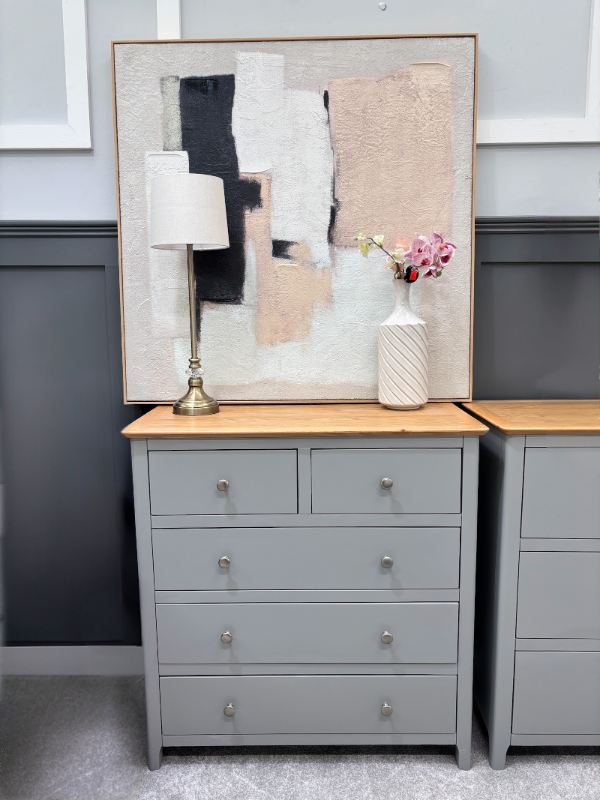 Thames Grey Tall Chest