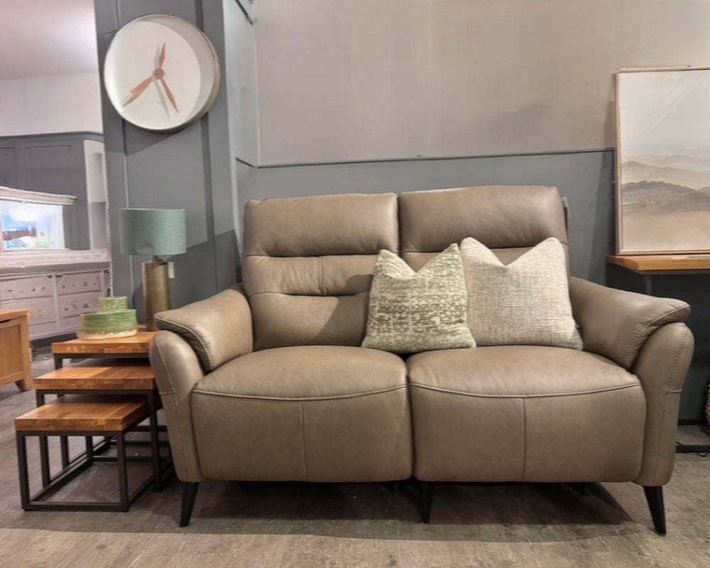 Mono 2 Seater Leather Recliner Sofa by Violino