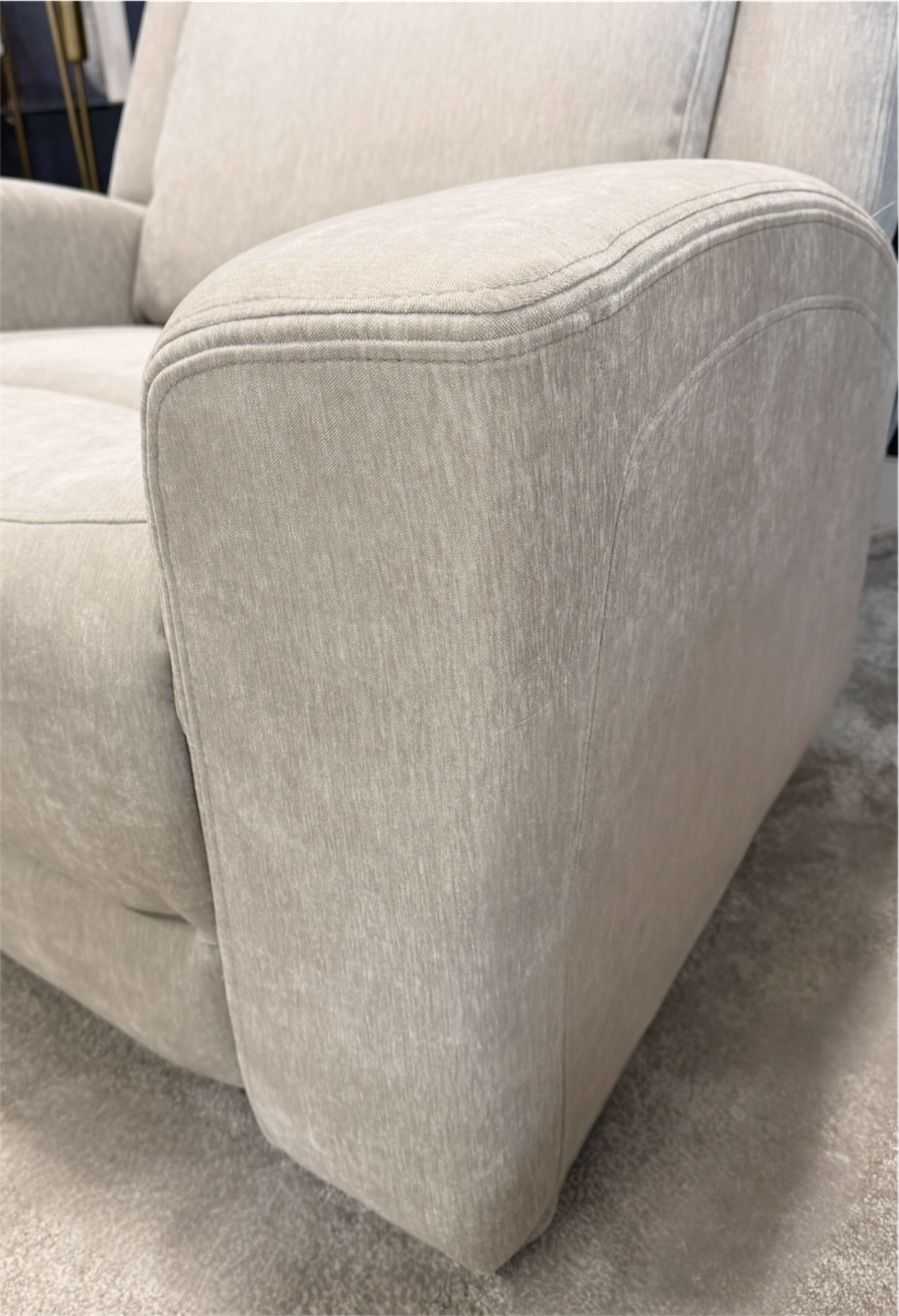 Cousins Electric Recliner Armchair Light Grey