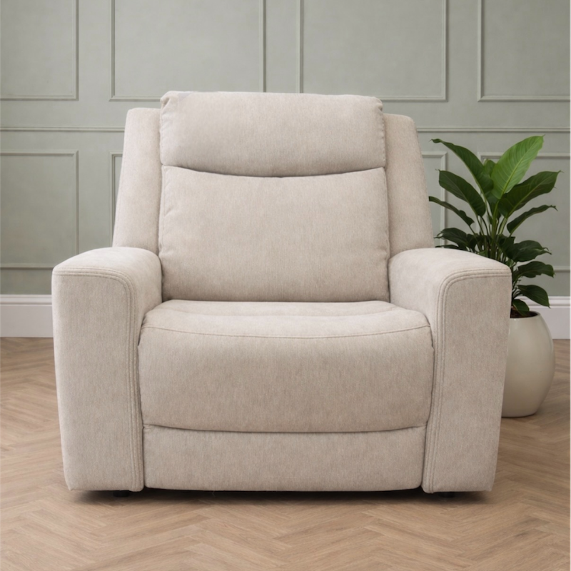 Cousins Electric Recliner Armchair Light Grey