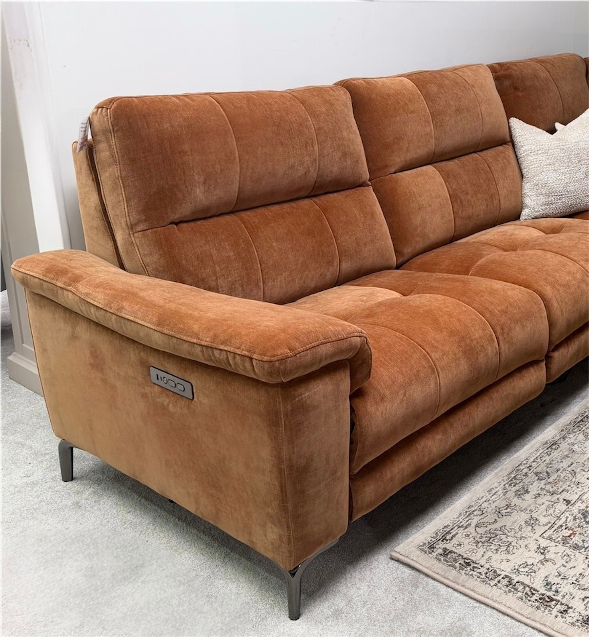Jupiter Chaise Electric Recliner Corner Sofa Right Facing