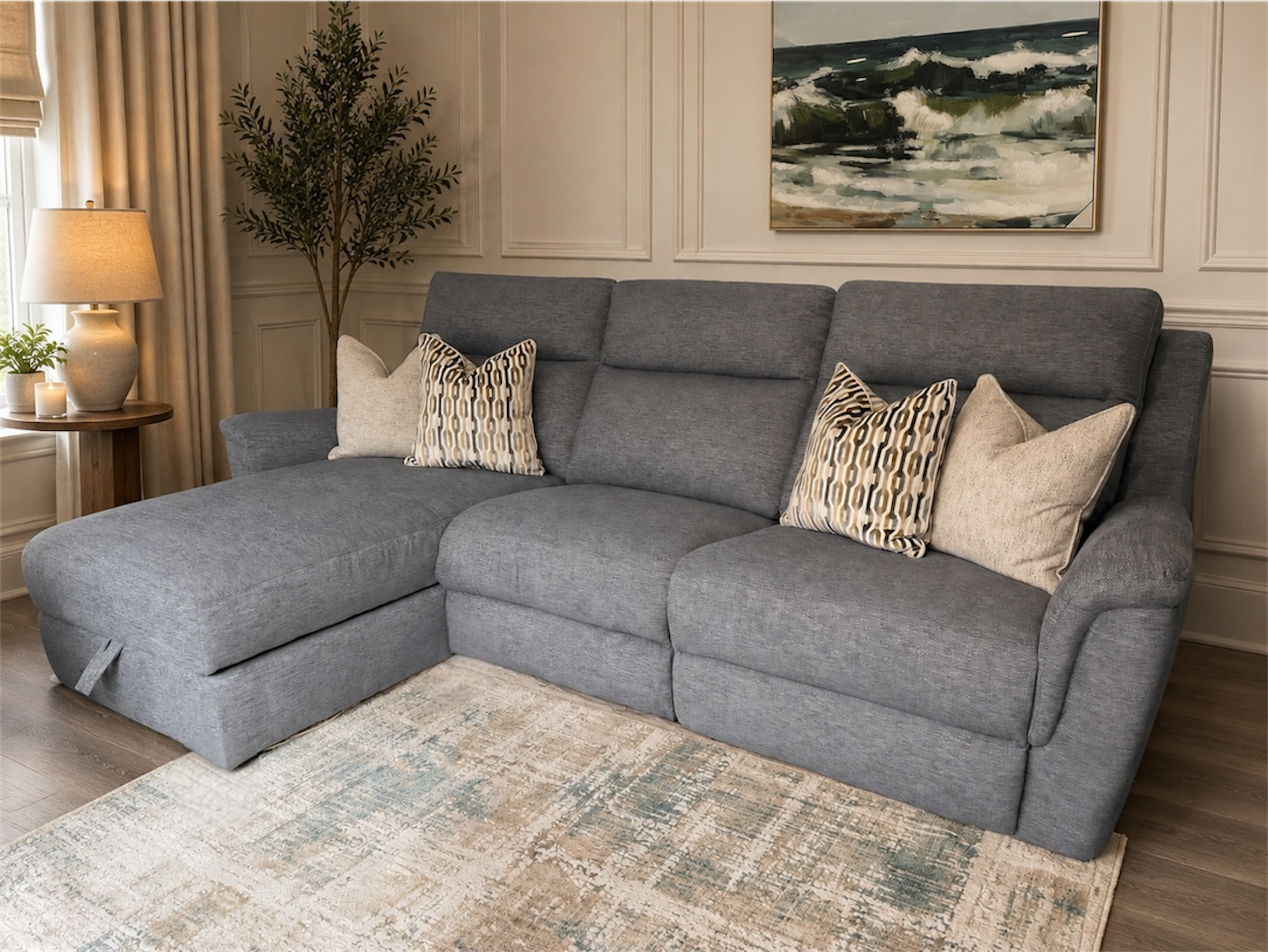 Thomas Chaise Electric Sofa with Storage