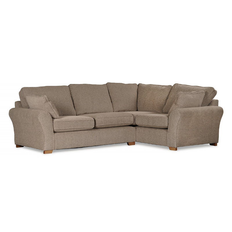 Regent Beige Fabric Left Corner Sofa