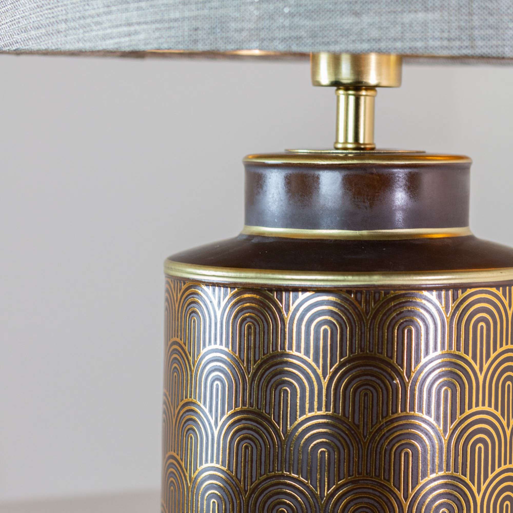 Mara Table Lamp Black/Gold 57cm