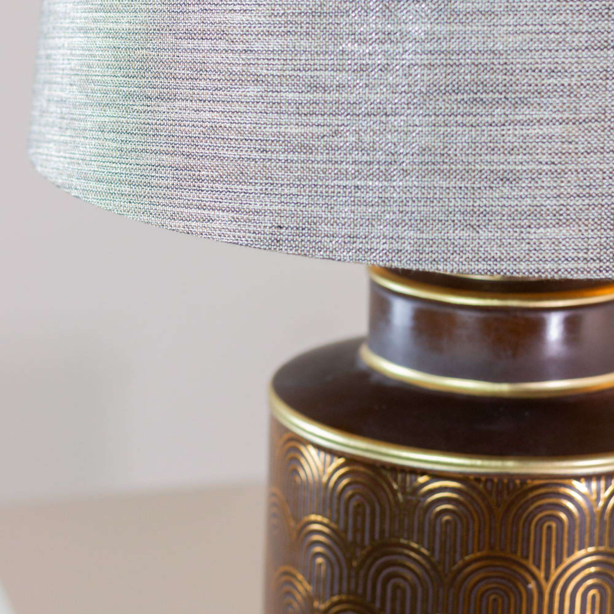 Mara Table Lamp Black/Gold 57cm