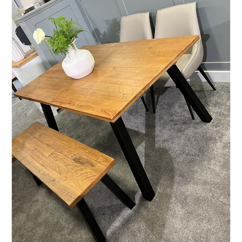 Ashford Extending Dining Table, Bench & 2 Setter Chairs