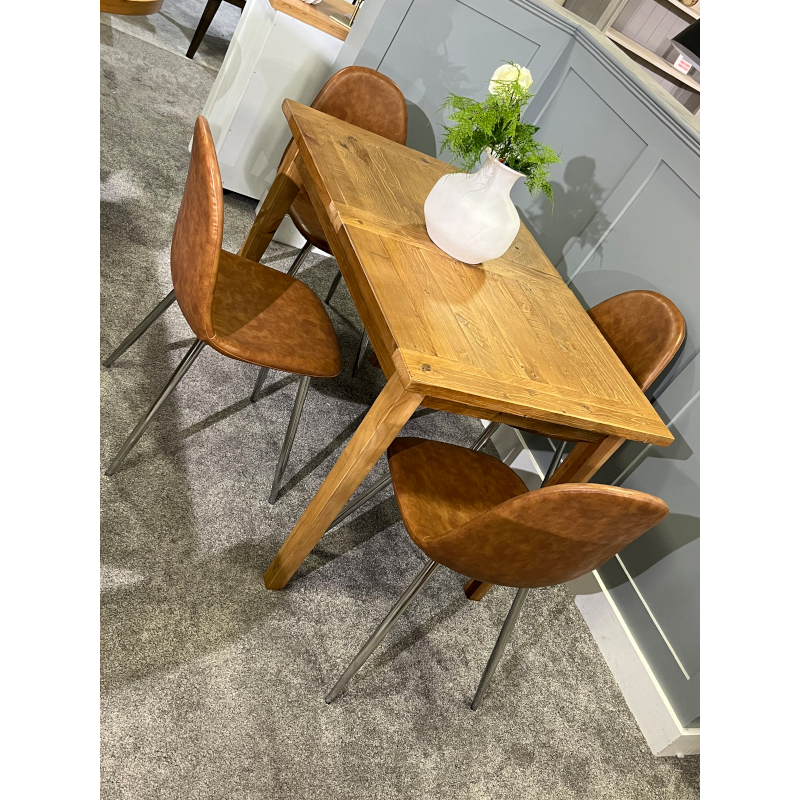 Ashford Natural Extending 1.4mtr – 1.8mtr Dining Table & 4 Alice Chairs