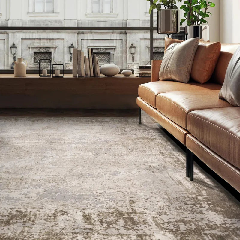 Kuza Border Beige Rug by Asiatic