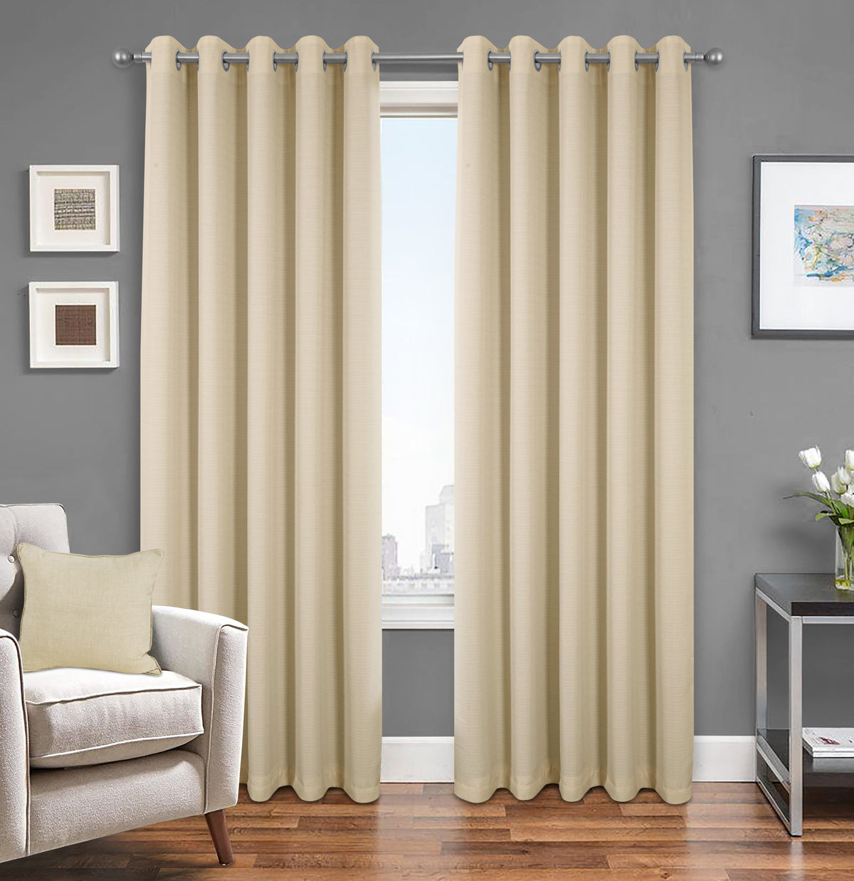 Shady Eyelet Black Out Curtains | Shady Cream