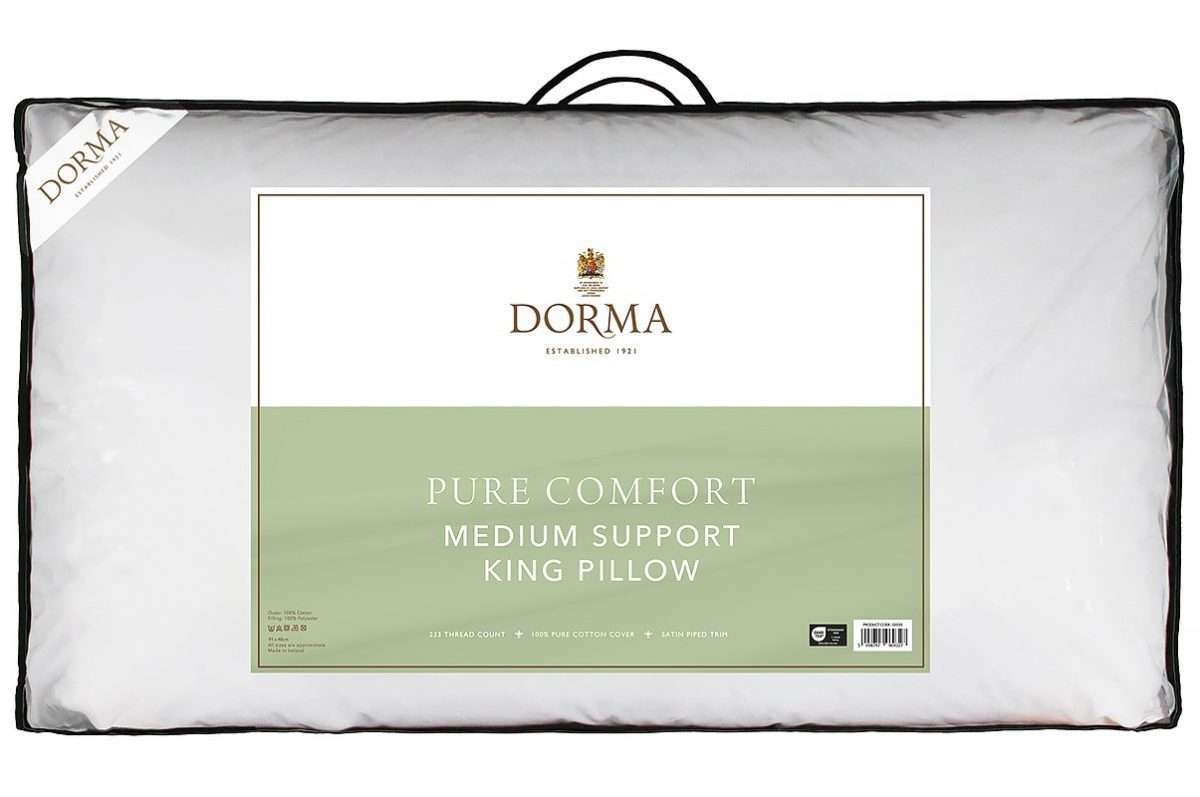 Dorma Pure Comfort Medium Support King Pillow