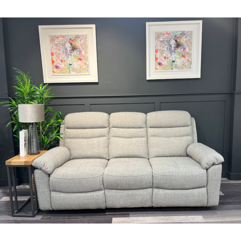 Gowan 3 Seater Grey Recliner Sofa