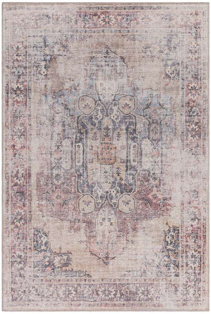 Kaya Lila Vintage Style Flatweave Rug KY12 by Asiatic