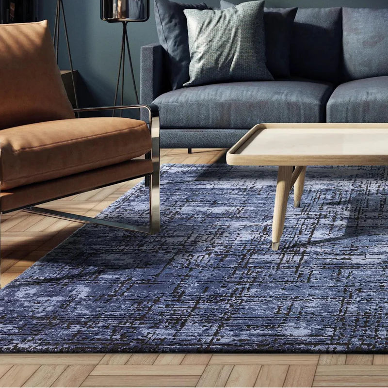 Kuza Abstract Navy Rug by Asiatic