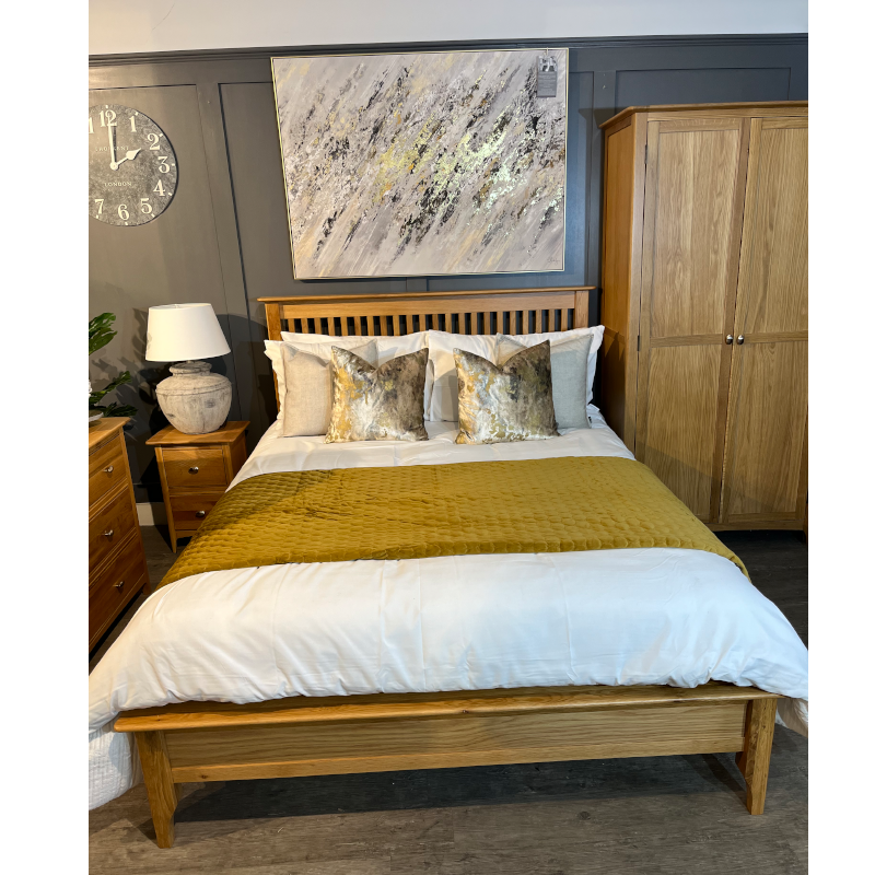 Lagan 4ft 6 Double Bedframe Oak