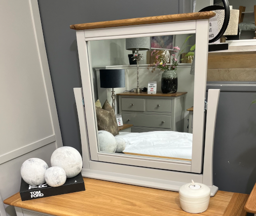 Lagan Dressing Table Mirror Grey/Oak