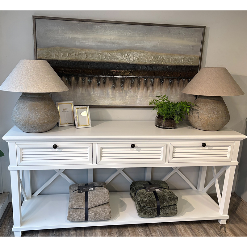 Long Island 3 Drawer Console Table