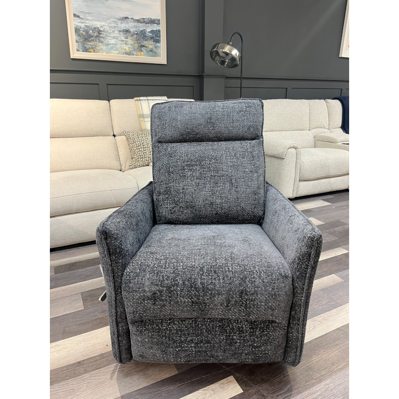 Lyco Swivel Rocker Recliner Chair Navy