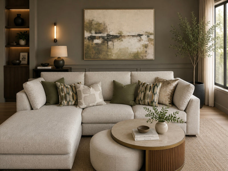 Ripley Chaise Sofa Graige Left Facing