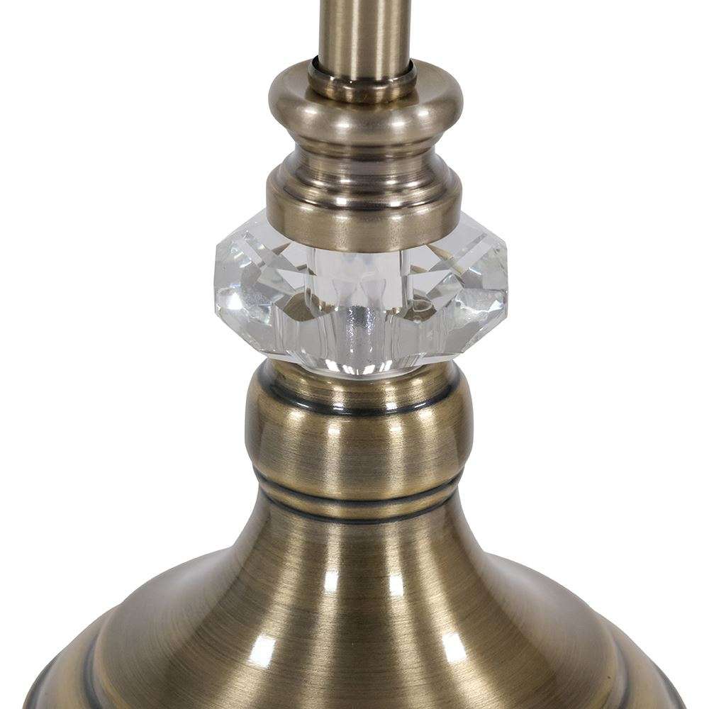 Genoa Buffet Lamp with White Shade 61cm