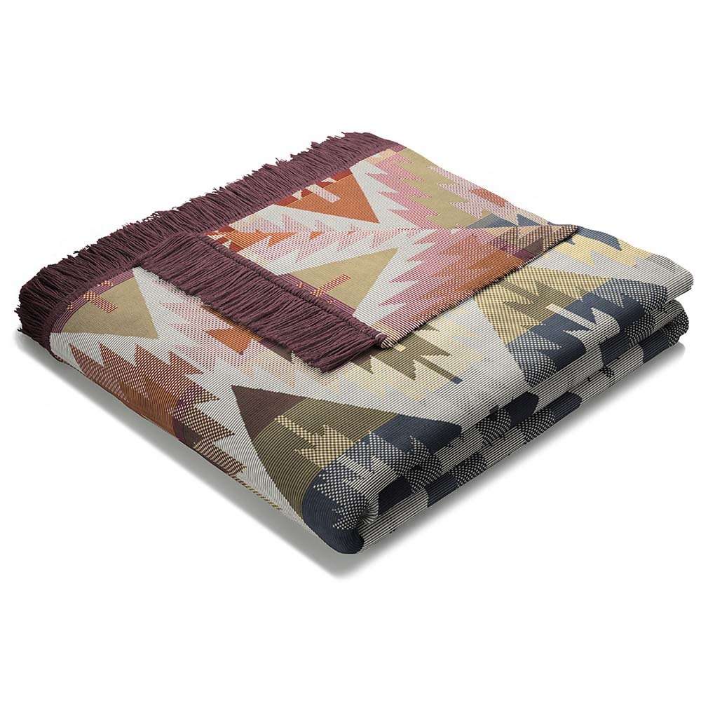 BIEDERLACK Ikat Diamond Throw 140cm x 180cm Multicoloured