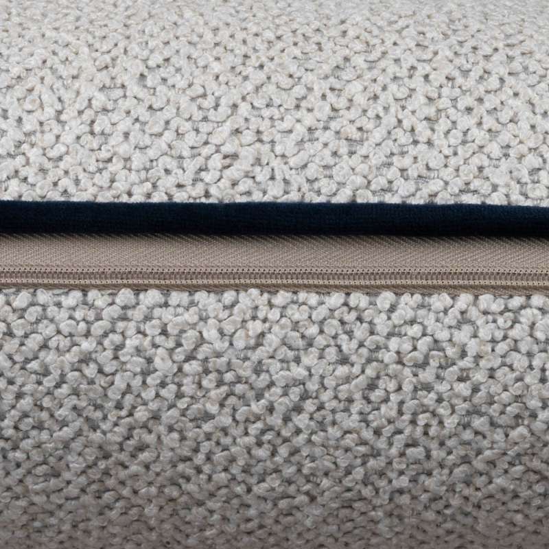 Leighton Cushion 43x43cm Ecru/Navy